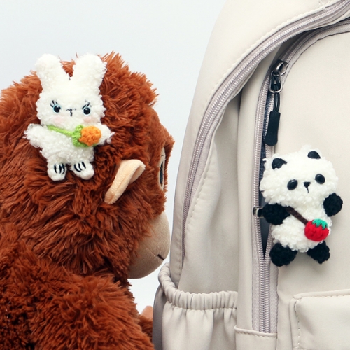 토끼, 팬더 인형 핀 브로치(완제품)