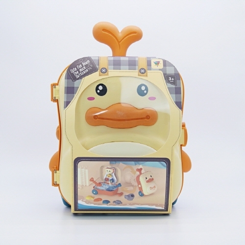 오리 공룡 캐리어 모래놀이 장난감 여행가방 샌드토이 세트