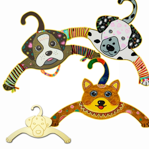 강아지 모양 옷걸이 꾸미기