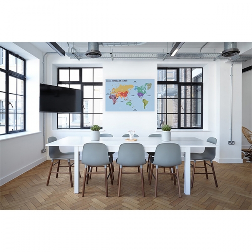 애니시트 세계지도 패브릭 데코 스티커 시트지 ASMAP-01