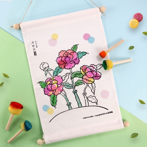 [하하당] 패브릭 민화 족자 (6종 택1)