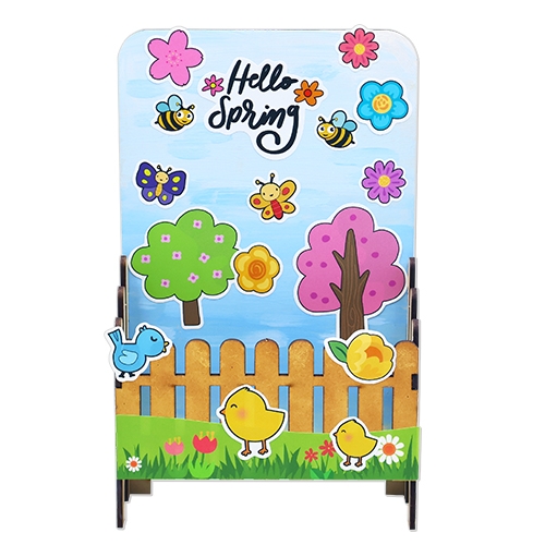 봄의 정원 우드연필꽂이(4인용)