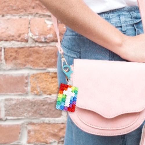 메이크문구 주일학교004 블럭십자가키링만들기