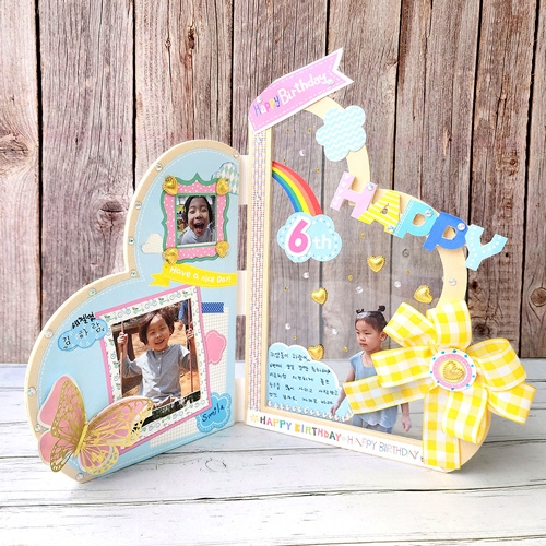 [만꾸] 구름액자 / DIY 생일액자