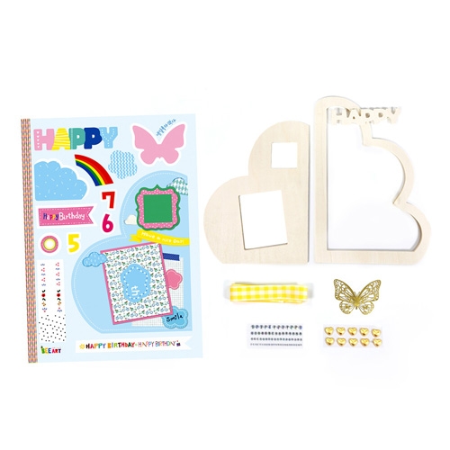 [만꾸] 구름액자 / DIY 생일액자