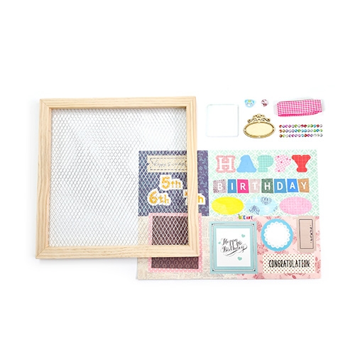 [만꾸] 철망액자 / DIY 생일액자