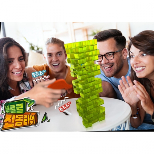 부르르 진동타워 보드게임 젠가 쌓기놀이 장난감 (S22062)_아카데미과학