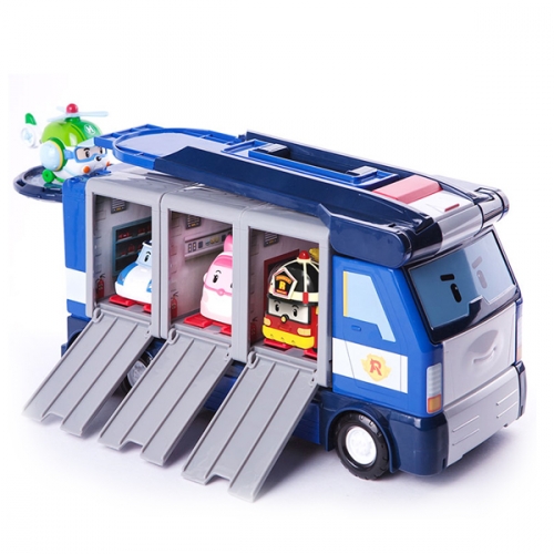 로보카폴리 기동본부 트레일러 경찰차 역할놀이 (S83377)_아카데미과학