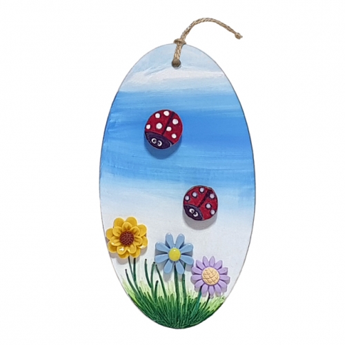 [키즈킹] 타원형 꽃 나무걸이 만들기