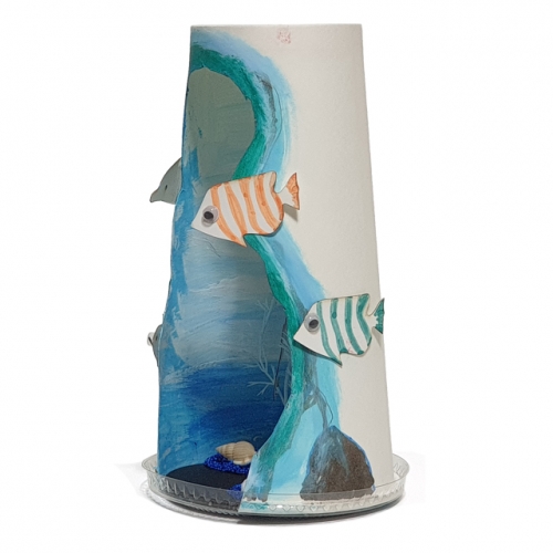 [키즈킹] 해마친구들 종이컵 바다 꾸미기