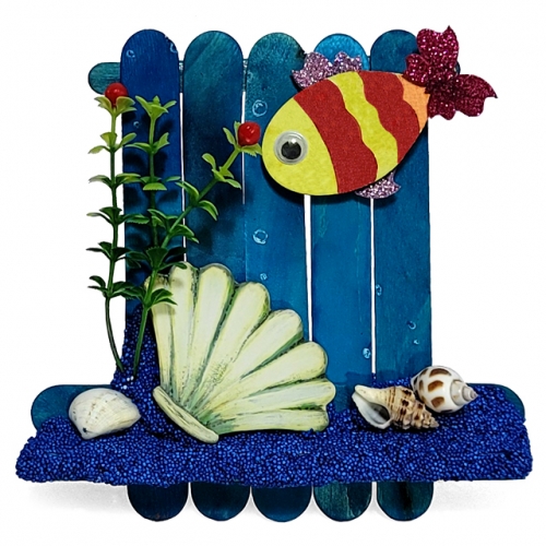 [키즈킹] 여름 바다풍경 꾸미기-원형반구(3종 택1)