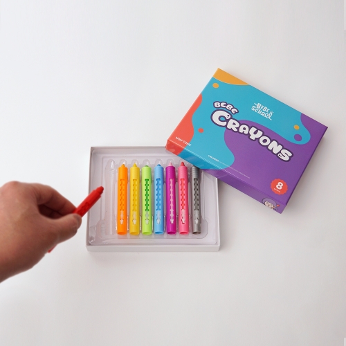 [베베스쿨] 베베크레용 유아 색연필 크레파스 크레용