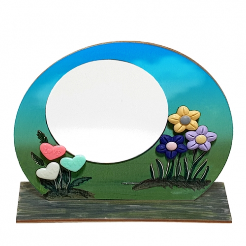 [키즈킹] 스탠드액자 만들기-거울 꽃(2종 택1)