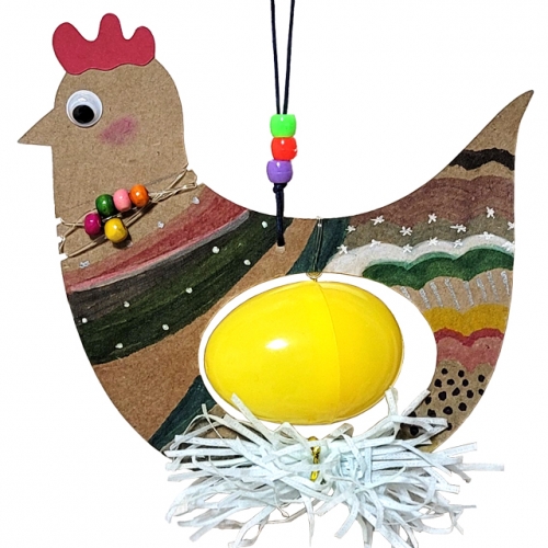 [키즈킹] LED닭 종이모빌 만들기