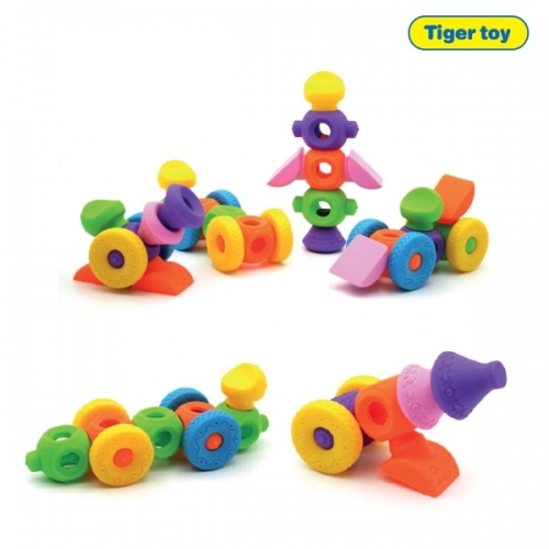 [키즈비전] 소프트 아트펀블럭 65P 놀이 유아 소프트 블록