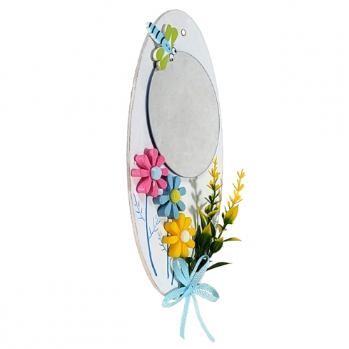 [키즈킹] 꽃거울 타원형걸이 만들기(2종 택1)