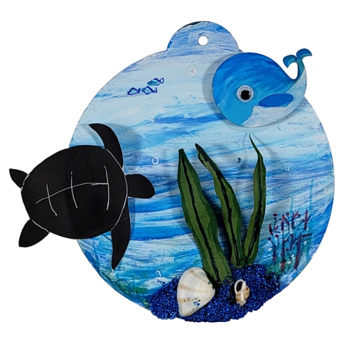 [키즈킹] 와패걸이 만들기-바다풍경(6종 택1)