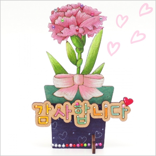 팬시우드 화분 카네이션(2종택1)