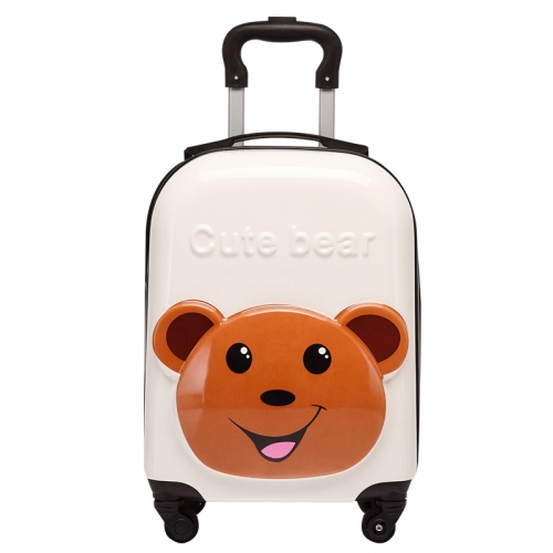 [키즈비전] 네임택증정 안전인증 큐트 애니멀 여행용 캐리어 18인치 졸업 수료 선물