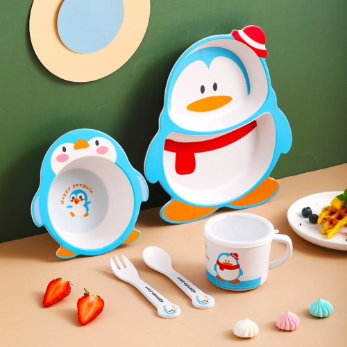 [키즈비전] 어린이 유아식판 애니멀 식기세트 5p