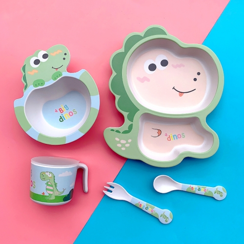 [키즈비전] 어린이 유아식판 애니멀 식기세트 5p