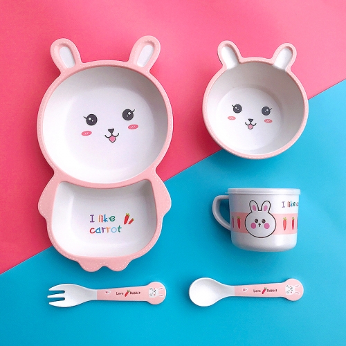 [키즈비전] 어린이 유아식판 애니멀 식기세트 5p