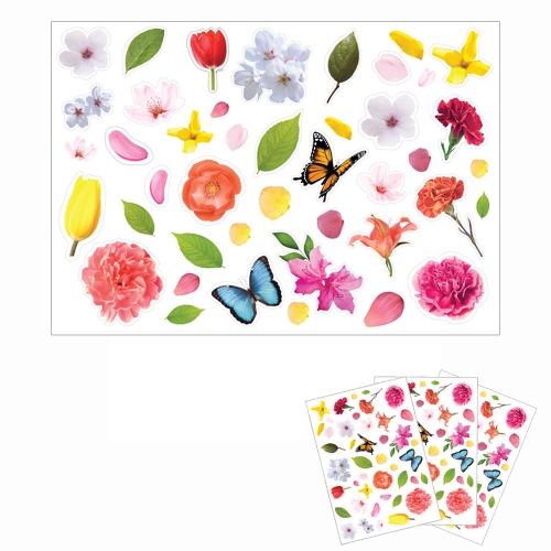 꾸미기 투명 스티커 (A4_3매) 2종 중 택1