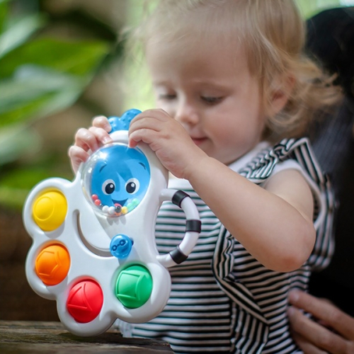 [베이비아인슈타인] 촉감놀이 푸시팝 딸랑이 치발기