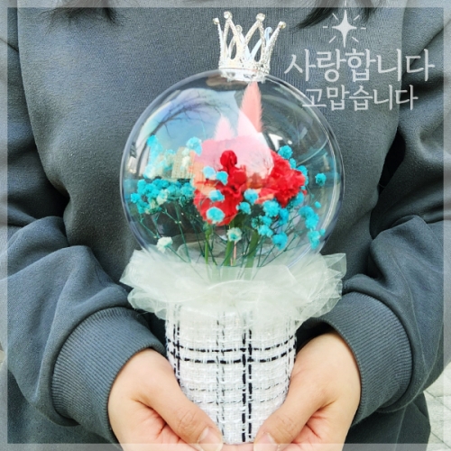 아크릴 볼 카네이션 화분