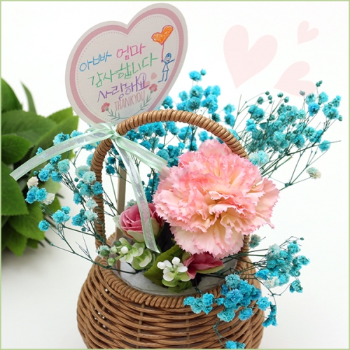 카네이션 꽃바구니