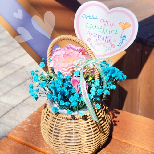 카네이션 꽃바구니