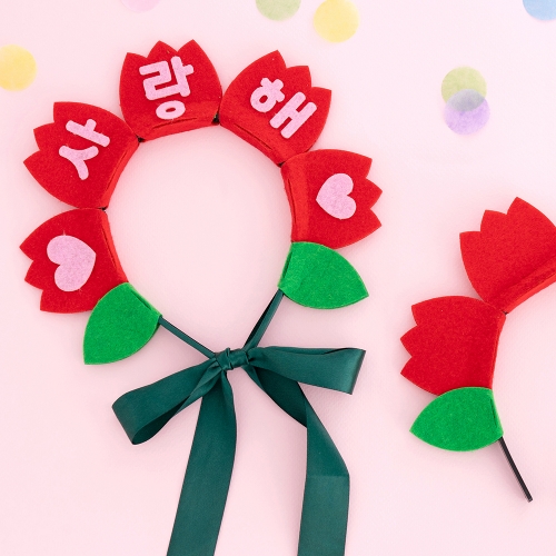 [4+1] 민화샵 카네이션 머리띠