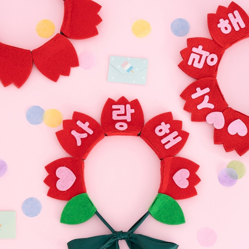 [4+1] 민화샵 카네이션 머리띠