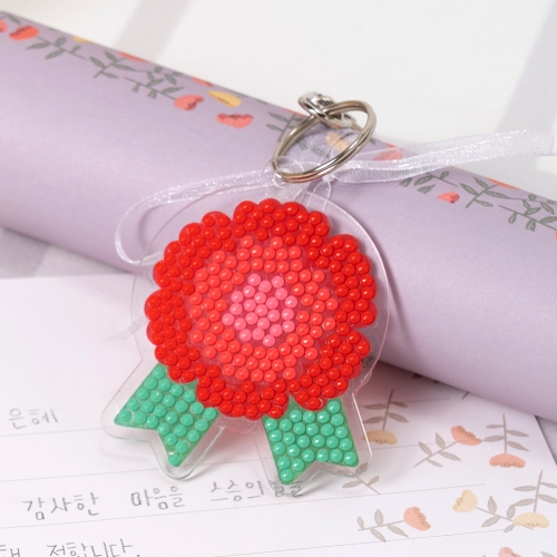 [4+1] 민화샵 키링 보석십자수 카네이션 만들기