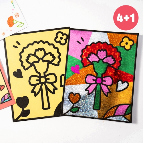 [4+1] 민화샵 포일아트 카네이션 카드 만들기