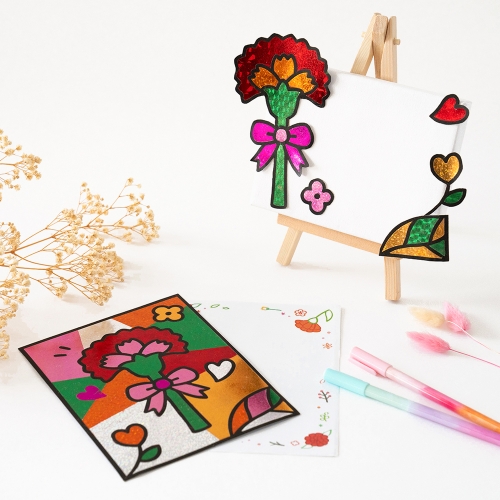 [4+1] 민화샵 포일아트 카네이션 카드 만들기