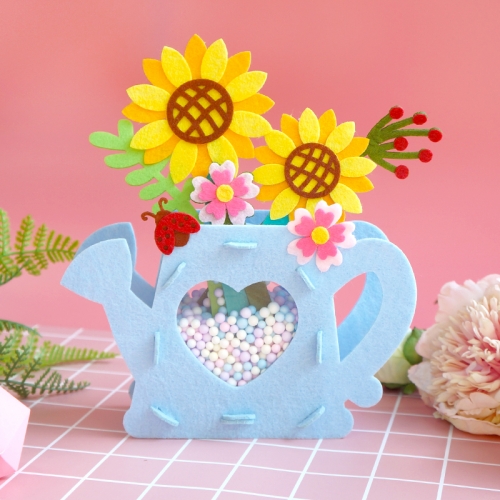 펠트 꽃 화분 1set