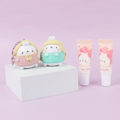 몰랑 캐릭터 립밤 몰랑키링 입술보습제 립케어 초등학생립밤 12개세트