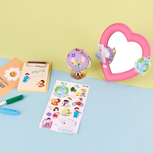 메이크문구 꾸미기스티커 지구사랑