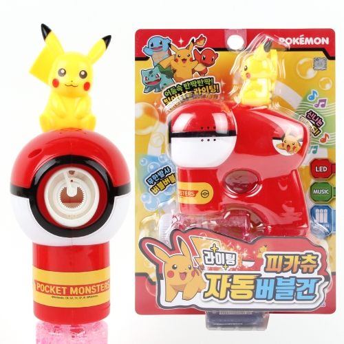 피카츄 라이팅 자동 버블건 비눗방울놀이 어린이날선물 버블메이커