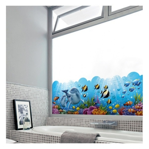 (환타스틱스 스티커)펀빅글라스 바닷속 풍경 FDG-2352