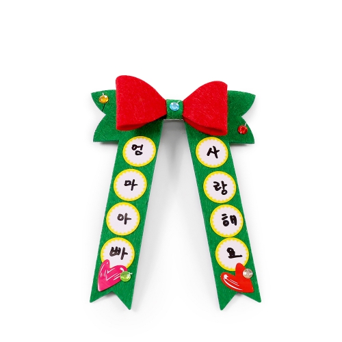 카네이션 펠트 머리띠 목걸이 세트