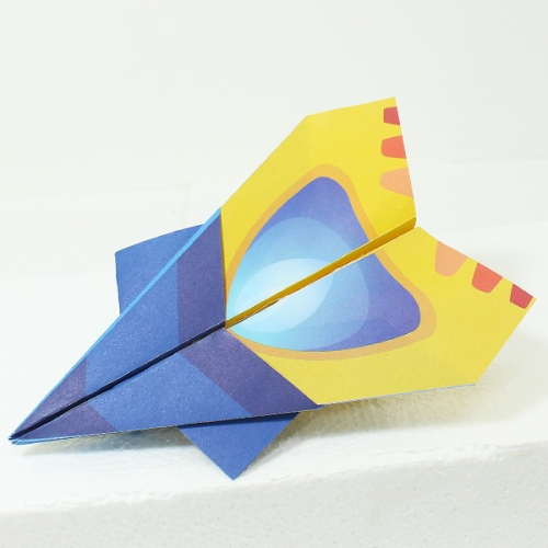 양면 종이접기 비행기 만들기 종이비행기 20매 세트 (소,중,대)