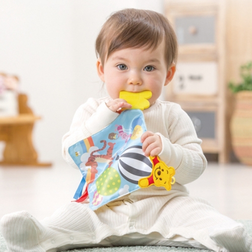 [타카라토미] 푸우 5종 선물세트 딸랑이 치발기 삑삑이 신생아장난감