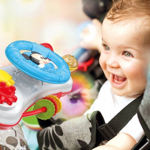 [클레멘토니] 운전놀이 유모차 장난감 미키 자동차 핸들