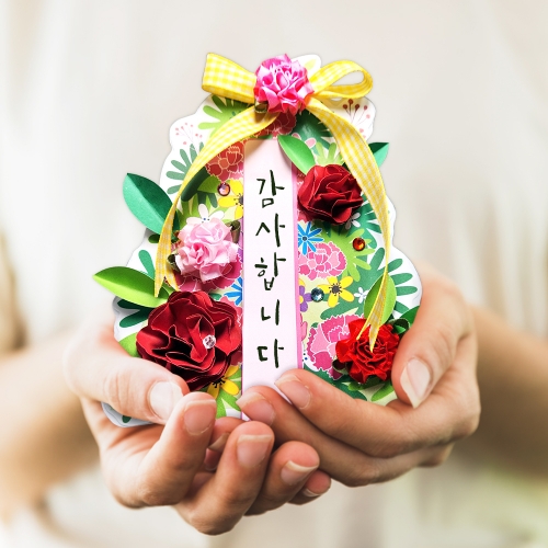 만들기 카네이션 미니 화환 (4인용)