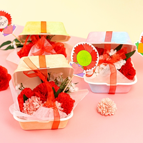 [민화샵] 카네이션 도시락 꽃 만들기