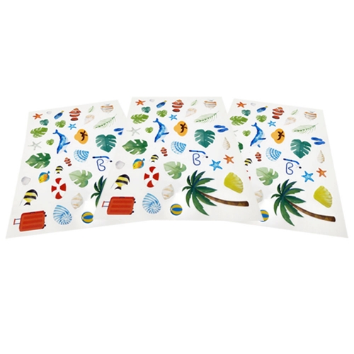 봄꽃 여름 이야기 투명방수스티커(3장 1set)