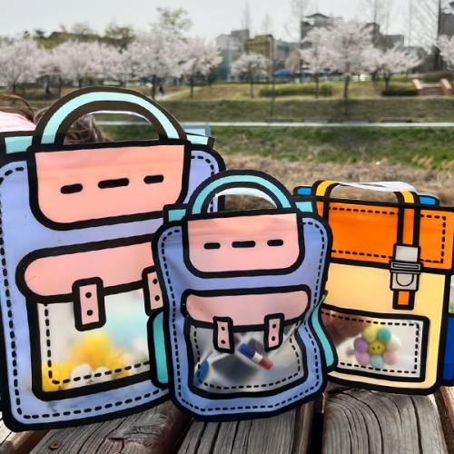 책가방 지퍼백2개(대/소)