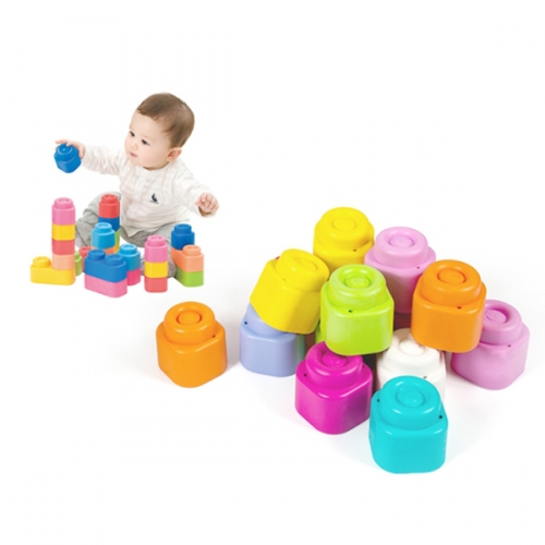 [클레멘토니] 소프트 블럭놀이 (24pcs) 쌓기 조립 만들기